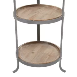 Industrial Metal Round Tiered Table Gray - Olivia & May 15 Industrial Metal Round Tiered Table Gray - Olivia & May -Luxe Living Interiors Shop GUEST db571831 41a0 4fd4 9a06 4c0ba46eef8e