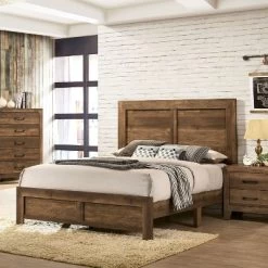 3pc Queen Quail Bedroom Set With 2 Nightstands Rustic Light Walnut - HOMES: Inside + Out 11 3pc Queen Quail Bedroom Set With 2 Nightstands Rustic Light Walnut - HOMES: Inside + Out -Luxe Living Interiors Shop GUEST dbb69b2f 066e 4e54 ac4b 4d221b85a3fb