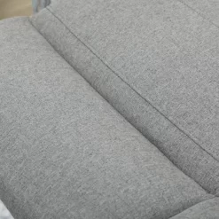 HOMCOM Modern Loveseat Recliner Sofa With Thick Sponge Padding, 2 Seater Couch Recliner Couch Manual Reclining Sofa Loveseat Couch, Gray -Luxe Living Interiors Shop GUEST dc7b37f3 3ff8 490c aee3 894aca289f97