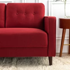 76" Mikhail Sofa Ruby Red - Zinus -Luxe Living Interiors Shop GUEST dd3d0c23 a0d5 4c90 8336 ab98ecf269cc