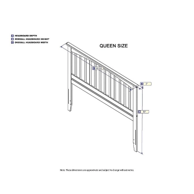 Queen Mission Headboard - AFI 6 Queen Mission Headboard - AFI - Image 4