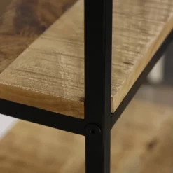 59.5" 4 Tier With Iron Frame Display Bookshelf Natural/Black - StyleCraft -Luxe Living Interiors Shop GUEST dd9969f7 5be4 4e68 a76c 82a4b75db83d