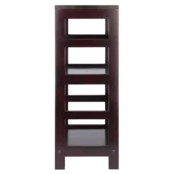 29.21" 2 Tier Leo Shelf Storage Or Bookshelf Narrow Espresso Finish - Winsome -Luxe Living Interiors Shop GUEST dd9a22ca 6ce1 4033 af78 9281d8c2cfdf