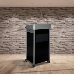 Greystone Lectern With Sound Lecture Podium Charcoal Slate - Hampden Furnishings -Luxe Living Interiors Shop GUEST dda5fa09 a4b3 4955 a44a 234295715163