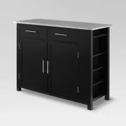 Full Savannah Stainless Steel Top Kitchen Island Cart - Crosley -Luxe Living Interiors Shop GUEST ddb9d3ca 4d39 4ce2 bb66 eaefba19c499