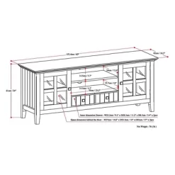 60" Normandy TV Media Stand - Wyndenhall -Luxe Living Interiors Shop GUEST df21116c fb5c 4f93 a2bb f8fc2fa94e85