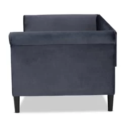 Cora Velvet Fabric Upholstered And Wood Daybed - Baxton Studio -Luxe Living Interiors Shop GUEST df5f544b ab62 49ee a890 ee94e47d5b5e