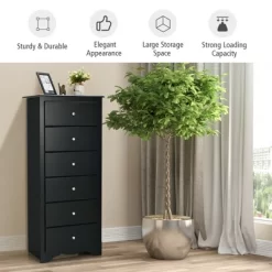 Costway 6 Drawer Chest Dresser Clothes Storage Bedroom Tall Furniture Cabinet 18 Costway 6 Drawer Chest Dresser Clothes Storage Bedroom Tall Furniture Cabinet -Luxe Living Interiors Shop GUEST df92dd8e d163 4c2c a3be bc98796dcf45
