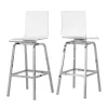 Alta Modern 29" Barstools (Set Of Two) Chrome - Inspire Q -Luxe Living Interiors Shop GUEST dfa061ef 4b82 4f6c 9646 fa6f2e20d62b