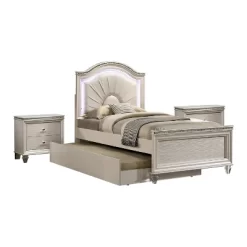 3pc Fosset Bedroom Set With 2 Nightstands Pearl White - HOMES: Inside + Out 8 3pc Fosset Bedroom Set With 2 Nightstands Pearl White - HOMES: Inside + Out -Luxe Living Interiors Shop GUEST e0349bc4 994b 4a89 82c8 45fb77bbfc35