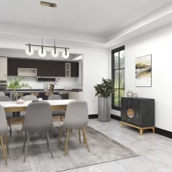 Art Deco Contemporary Mirrored Wood Cabinet Black - Olivia & May 35 Art Deco Contemporary Mirrored Wood Cabinet Black - Olivia & May -Luxe Living Interiors Shop GUEST e04e7b4c c96e 4e2f b476 6a29c17661ae