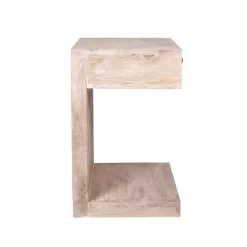 Baker Side Table White/Sand - East At Main -Luxe Living Interiors Shop GUEST e055947d d950 4f40 8951 941ed9f0eafc
