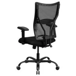 Emma And Oliver 400 Lb. Big & Tall Black Mesh Swivel Ergonomic Office Chair With Adjustable Arms 16 Emma And Oliver 400 Lb. Big & Tall Black Mesh Swivel Ergonomic Office Chair With Adjustable Arms -Luxe Living Interiors Shop GUEST e05b371c 6ac7 4cab a077 f4df2435f006