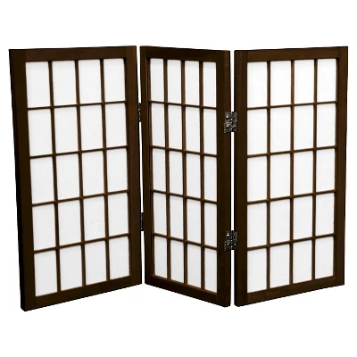 2 Ft. Tall 3 Panels Desktop Window Pane Shoji Screen - Oriental Furniture 8 2 Ft. Tall 3 Panels Desktop Window Pane Shoji Screen - Oriental Furniture - Image 6