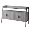 52" Samiya TV Stand For TVs Up To 50" Gray Oak/Black Finish - Acme Furniture