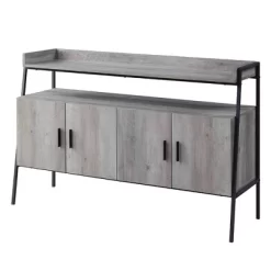 52" Samiya TV Stand For TVs Up To 50" Gray Oak/Black Finish - Acme Furniture