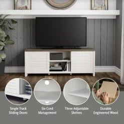 64" Handerson Wood TV Stand For TVs Up To 70" - Hillsdale Furniture -Luxe Living Interiors Shop GUEST e26136a2 c31c 410a a2b3 01b7894e8f25