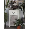 Farmhouse Wooden Side Table White - Olivia & May 1 Farmhouse Wooden Side Table White - Olivia & May -Luxe Living Interiors Shop GUEST e292d8e8 c351 42a5 87bc 295e58bb97ff