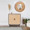 LuxenHome Black And Brown Wood 2-Door Storage Cabinet. 2 LuxenHome Black And Brown Wood 2-Door Storage Cabinet. -Luxe Living Interiors Shop GUEST e42bb96f 5f6b 4073 ba9c a408a7811830