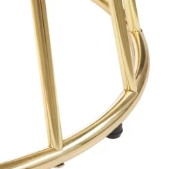 Marsai Round Dining Table White/Gold - Buylateral -Luxe Living Interiors Shop GUEST e5e28444 3df1 4efa a3ab d4e0c995870e