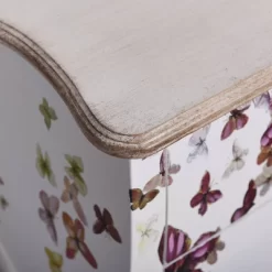 2 Drawer Butterfly Print Accent Cabinet White - Stylecraft -Luxe Living Interiors Shop GUEST e7c53d36 15bd 460b 8ffc 123f890d1500