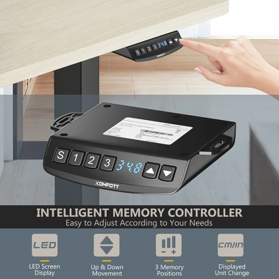 Costway Office Electric Adjustable Standing Up Desk Dual Motor W/ Controller 7 Costway Office Electric Adjustable Standing Up Desk Dual Motor W/ Controller - Image 5