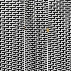 6 Ft. Tall Woven Fiber Room Divider Black/White 3 Panel - Oriental Furniture -Luxe Living Interiors Shop GUEST e91ba6e1 fba7 454e 80be e0acdeedf30a
