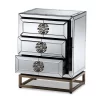 Laken 3 Drawers Mirrored Nightstand - Baxton Studio 1 Laken 3 Drawers Mirrored Nightstand - Baxton Studio -Luxe Living Interiors Shop GUEST e94ba8d0 2df4 474d 8831 fab8c74be60b