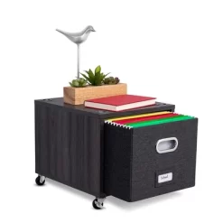 BirdRock Home Rolling Storage File Cabinet With 1 Lateral Drawer - Driftwood Grey -Luxe Living Interiors Shop GUEST e9bceb18 f667 4467 a2b0 3aeae90b2c5a