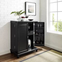 Cambridge Expandable Bar Cabinet Black - Crosley -Luxe Living Interiors Shop GUEST ea16c1be 6050 4338 a9d6 35891e25f4bf