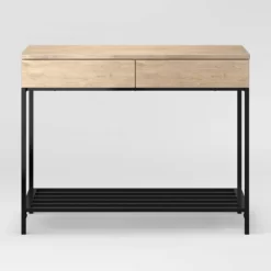 Loring Console Table Vintage Oak - Threshold™ 7 Loring Console Table Vintage Oak - Threshold™ -Luxe Living Interiors Shop GUEST eb9dc40a 0525 49ce 9def 4395a694acc3