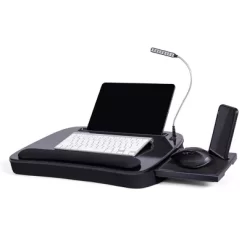 Sofia + Sam Multi Tasking Memory Foam Lap Desk With USB Light And Mouse Pad - Black -Luxe Living Interiors Shop GUEST ec4d2e1c 57b9 428c 8e37 8a40e59b6813