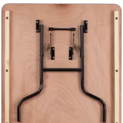 Flash Furniture 6-Foot Rectangular Wood Folding Banquet Table With Clear Coated Finished Top