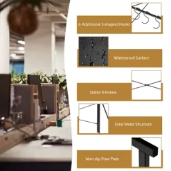 Costway Folding Computer Desk Writing Study Table W/6 Hooks Home Office BlackRustic BrowBrown Natural -Luxe Living Interiors Shop GUEST ed6ea90b fdda 4915 a9b6 a9a0696bb738