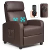 Recliner Massage Chair, Ergonomic Adjustable Single Sofa With Padded Seat BlackBrownGray -Luxe Living Interiors Shop GUEST ed912098 2771 4191 b179 3b7b50cdf5f3