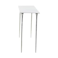 Glam Aluminum Console Table Silver - Olivia & May -Luxe Living Interiors Shop GUEST edca32ae b6f7 4860 b4ca 76a745e35fcf