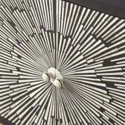 2 Doors Amika Sunburst Accent Cabinet Black/White - Steve Silver Co. -Luxe Living Interiors Shop GUEST ee3e457e c67c 434a 83ba bf2cb656742d