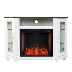 Ruldon Media Storage Fireplace White/Brown - Aiden Lane 29 Ruldon Media Storage Fireplace White/Brown - Aiden Lane -Luxe Living Interiors Shop GUEST efb3ff7f 21b3 4b17 887c e9fefc9c8c2b