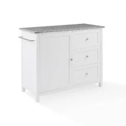 Soren Granite Top Kitchen Island/Cart Gray/White - Crosley -Luxe Living Interiors Shop GUEST efee9b95 0567 4478 a7eb 449d24a69aa6