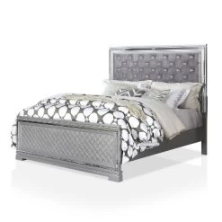 5pc Tenaya Bedroom Set Silver/Gray - HOMES: Inside + Out -Luxe Living Interiors Shop GUEST f00cfb32 d310 42e3 8132 b2e30402b347