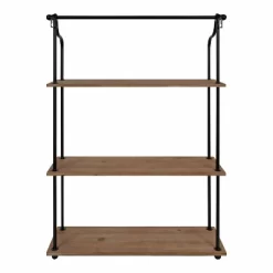 20" X 32" Walters Wood/Metal 3 Tier Shelving Brown - Kate & Laurel All Things Decor -Luxe Living Interiors Shop GUEST f19a2c0e ad5f 421e a77b f038f2eced0d