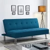 Yaheetech Modern Fabric Convertible Futon Sofa Bed With USB Ports -Luxe Living Interiors Shop GUEST f1eecb69 5caa 414f 922c 2cf858ebf9ed