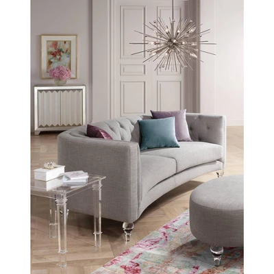 55 Downing Street Tustin Modern Lucite Acrylic Square Accent Side End Table 21 1/2" Wide Clear Tapered Legs For Living Room Bedroom Bedside Entryway 8 55 Downing Street Tustin Modern Lucite Acrylic Square Accent Side End Table 21 1/2" Wide Clear Tapered Legs For Living Room Bedroom Bedside Entryway - Image 6