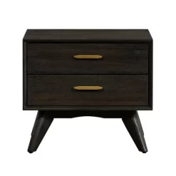 2 Drawer Baly Mid-Century Modern Nightstand - Armen Living
