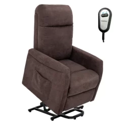Costway Power Lift Recliner Chair For Elderly Living Room Chair W/ Remote Control GreyBrown -Luxe Living Interiors Shop GUEST f35c86a9 a6cf 4894 9ac1 0f7efcb3f3b0