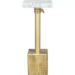 Rumi  Side Table Marble White - ZM Home