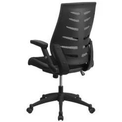 Emma And Oliver High Back Black Mesh Swivel Ergonomic Office Chair With Adjustable Flip-Up Arms -Luxe Living Interiors Shop GUEST f3caed78 a311 4711 bea5 31f41c967e55