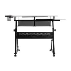Core Drawing Table And Stool Set Charcoal Black/White - Studio Designs -Luxe Living Interiors Shop GUEST f3f521bd c9f8 4ef5 b276 4527a01713ef