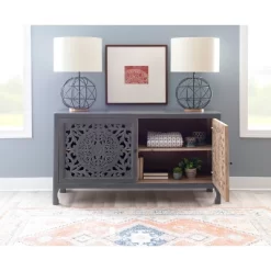 Heady 2 Door Carved Cabinet - Powell Company -Luxe Living Interiors Shop GUEST f4101f33 1545 48ad 85f7 a6cb60705e4c