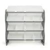 Inspire Contour Toy Storage Organizer With 12 Storage Bins Gray/White - Humble Crew -Luxe Living Interiors Shop GUEST f427f296 8df5 4f02 a273 29ce4211acc2